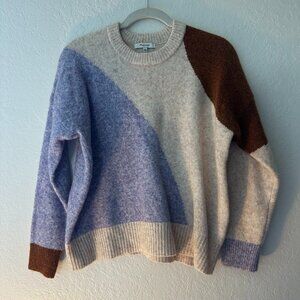 NWOT Madewell Colorblock Wool Sweater - Size Small